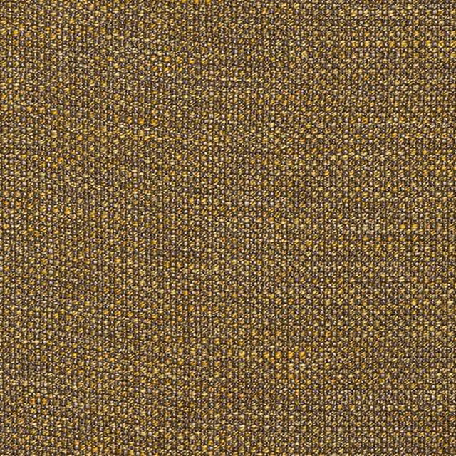Close-up of a small-textured ochre gold woven fabric with dark flecking