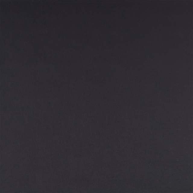 Dark charcoal black plain fabric swatch with a smooth matte finish