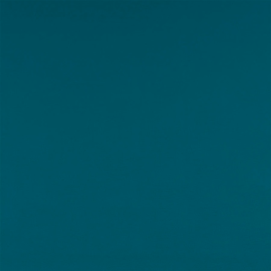 Solid deep jade teal fabric swatch with a smooth plain finish