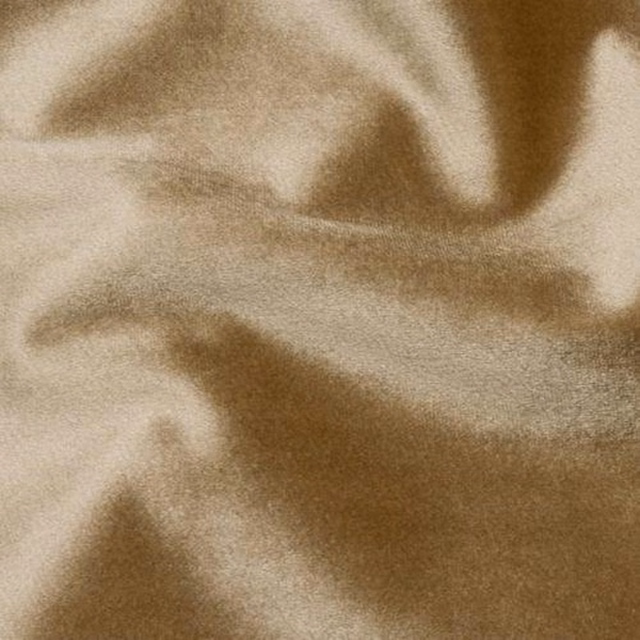 Close-up of soft oyster-beige satin fabric with a gentle lustre and folded sheen