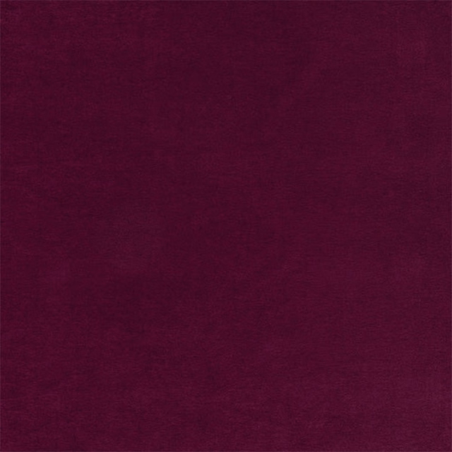 Deep aubergine plum plain fabric swatch with a smooth, low-sheen finish