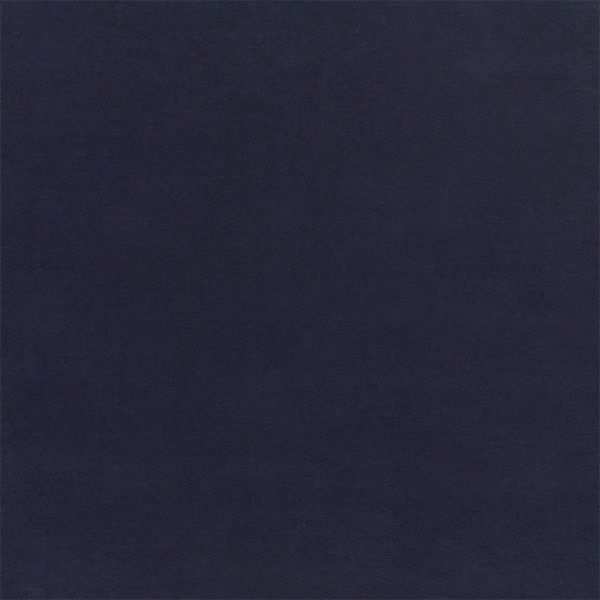 Dark indigo plain fabric swatch with a smooth, matte finish