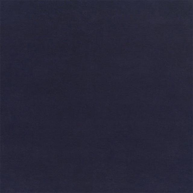 Dark indigo plain fabric swatch with a smooth, matte finish