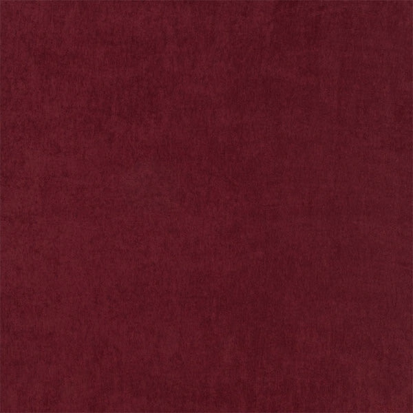 Deep berry-red textured fabric swatch with a soft velvety finish
