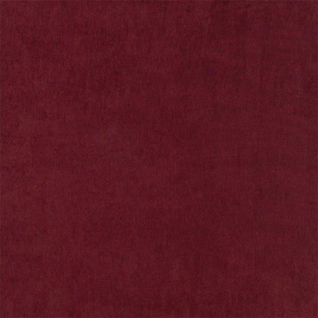 Deep berry-red textured fabric swatch with a soft velvety finish