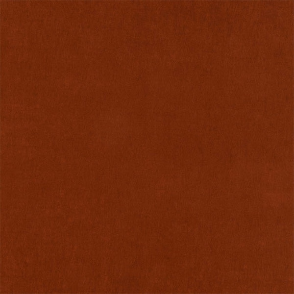 Plain warm burnt spice fabric swatch with a smooth, matte texture