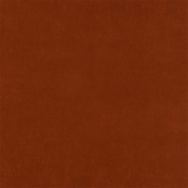 Plain warm burnt spice fabric swatch with a smooth, matte texture