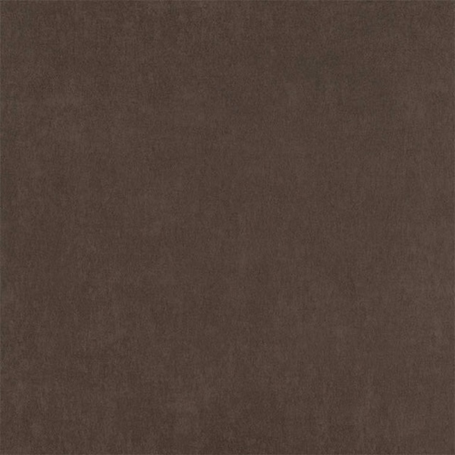 Deep chocolate-brown plain fabric swatch with a soft matte texture
