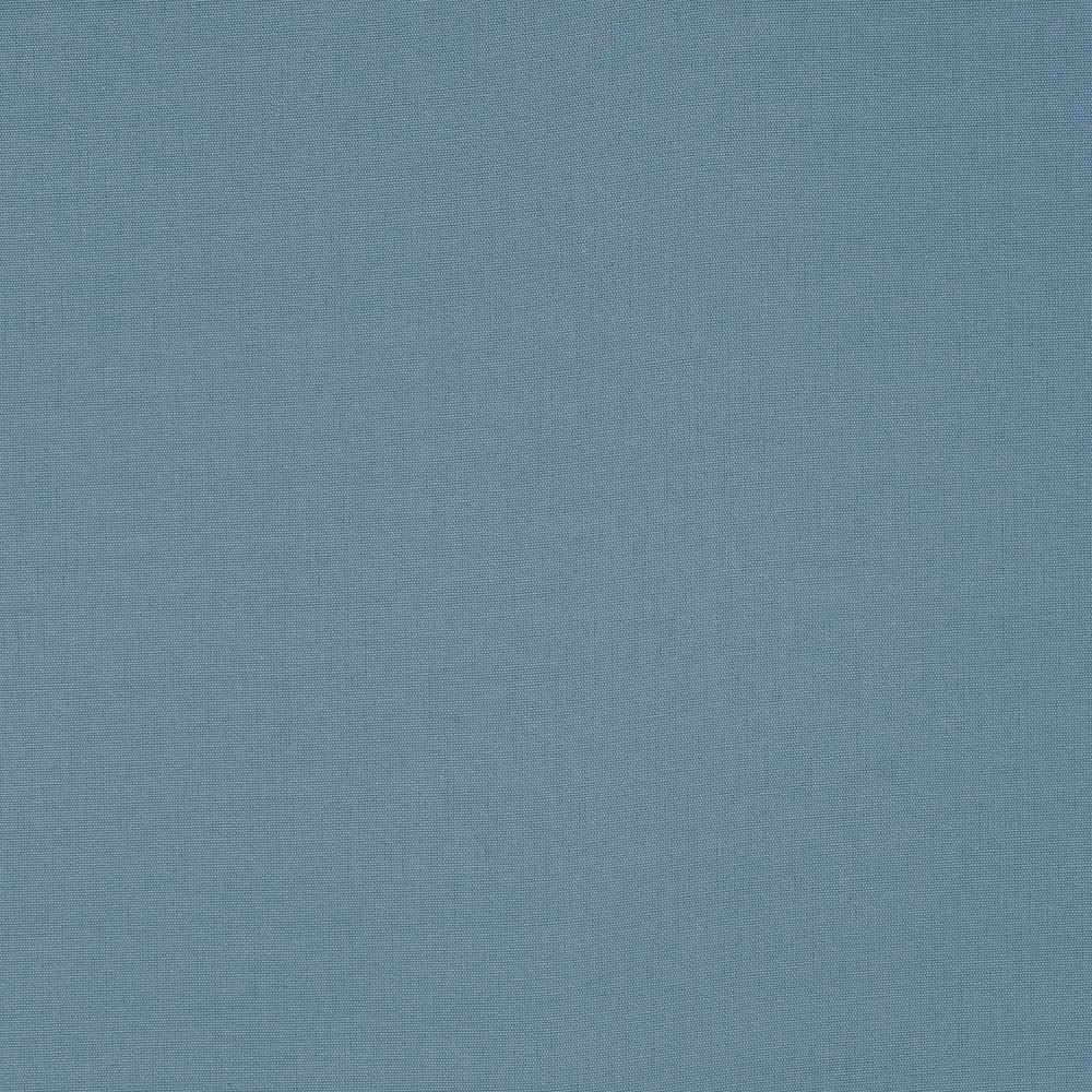 Soft dusty blue plain-woven cotton fabric with a fine, even texture