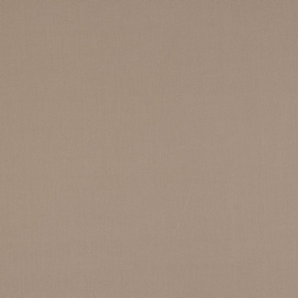 Close-up of a warm clay taupe plain woven cotton fabric