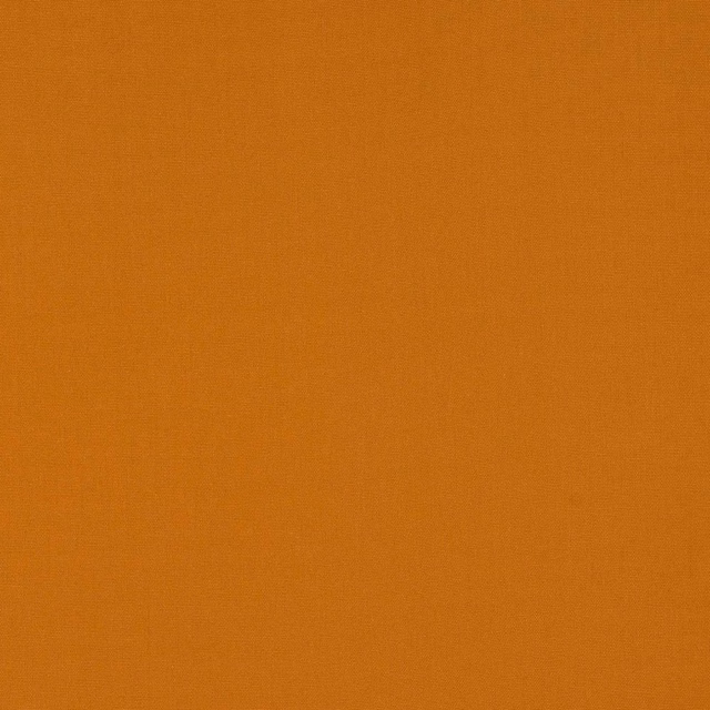 Plain woven clementine orange cotton swatch with a smooth, even texture