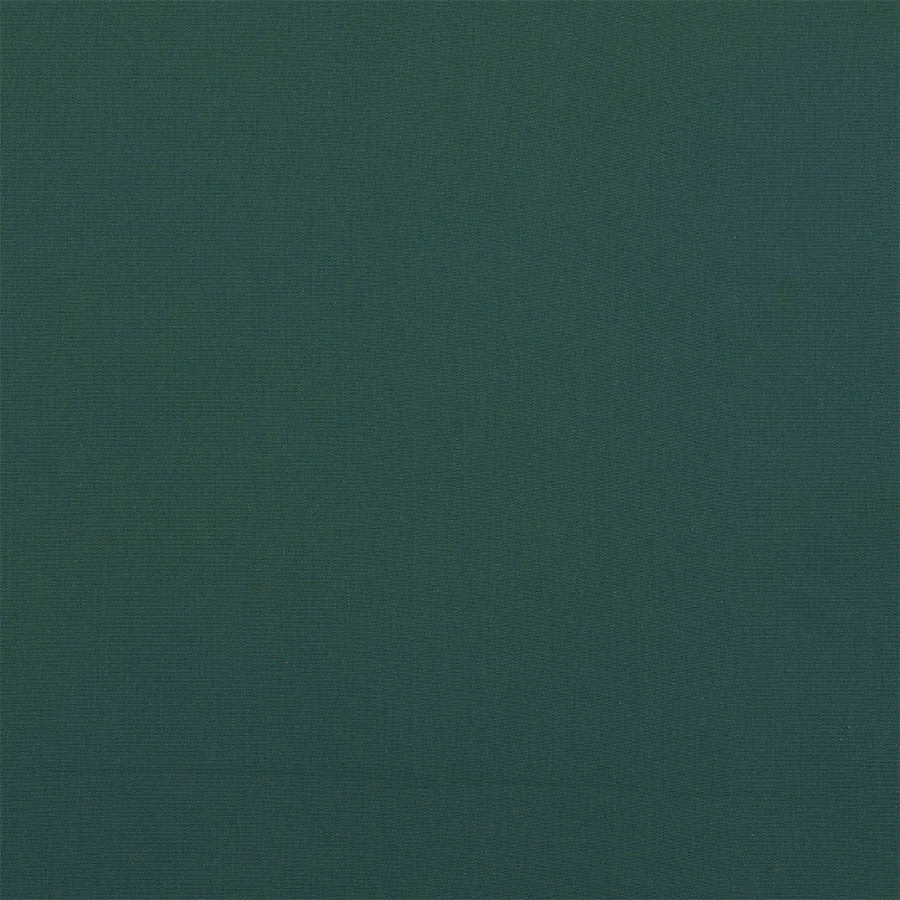 Deep forest green woven cotton swatch with fine horizontal texture