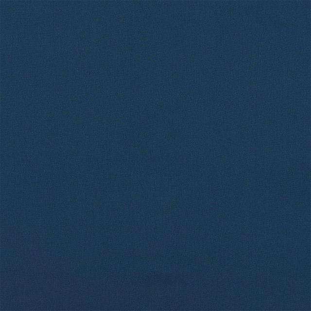 Deep French blue plain-woven cotton swatch with fine textured grain