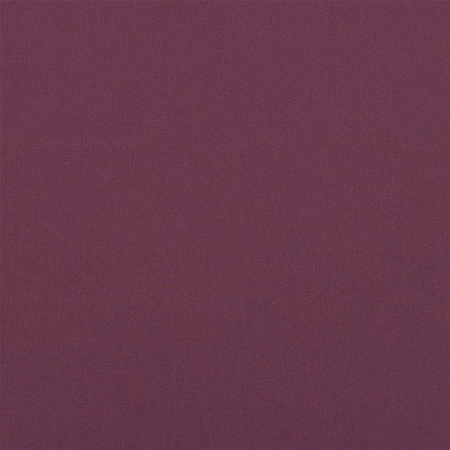 Close-up of deep grape purple woven cotton fabric with fine texture