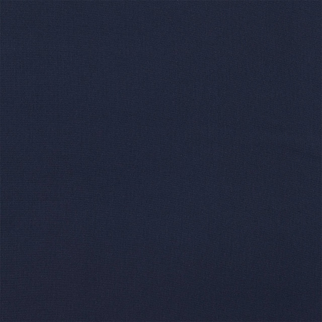 Deep navy blue plain-woven cotton swatch with fine textured weave