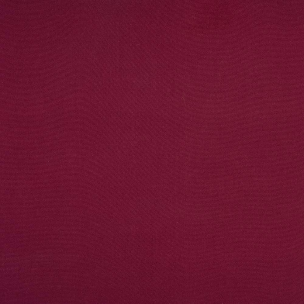 Deep mulberry plum plain-woven cotton fabric swatch with a smooth matt texture