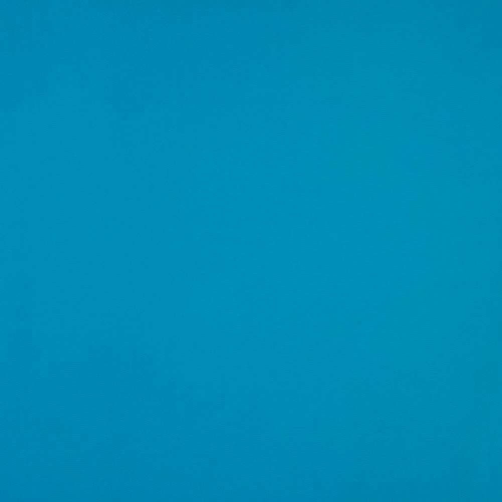 Solid bright aqua teal cotton swatch with a fine plain weave texture