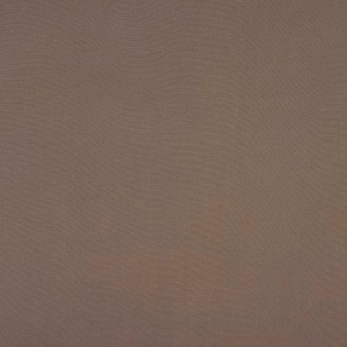 Warm taupe cotton fabric with fine panama weave and matte texture