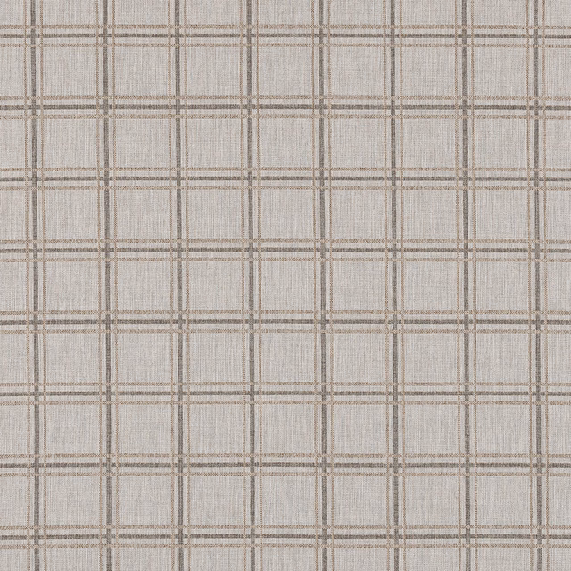 Pale dove taupe checked fabric with fine woven grid texture