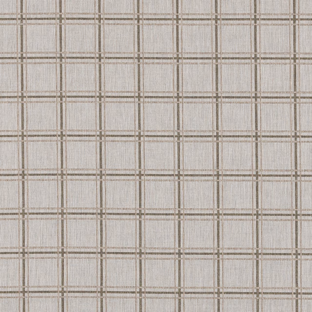 Muted olive checked fabric on a pale textured ground, seen flat