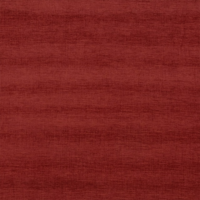 Deep burnt orange fabric swatch with fine horizontal striations and matte texture