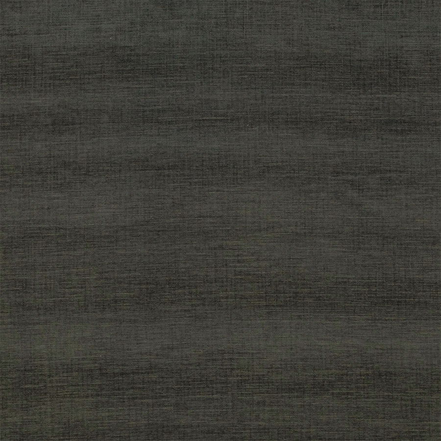 Deep hunter green plain woven fabric with subtle horizontal texture