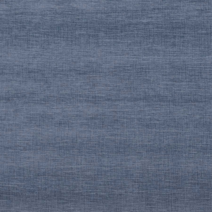 Muted light blue plain fabric with subtle linen-look weave texture