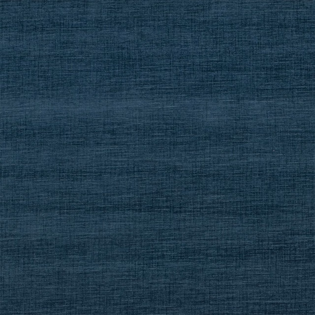Deep petrol teal plain woven fabric with fine horizontal texture
