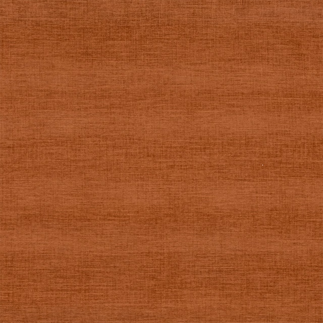 Plain terracotta orange fabric with subtle woven horizontal texture