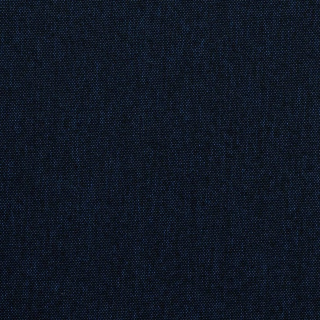 Close-up of deep navy plain-woven fabric with fine textured weave