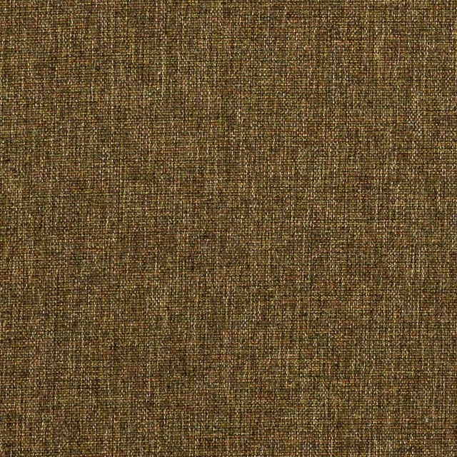 Olive-brown tweed fabric swatch with fine textured weave