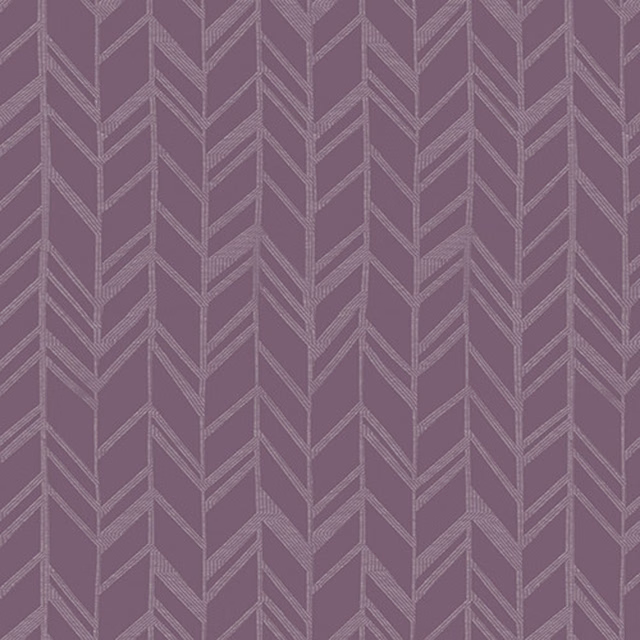 Muted mauve-purple fabric with a woven chevron pattern and subtle texture