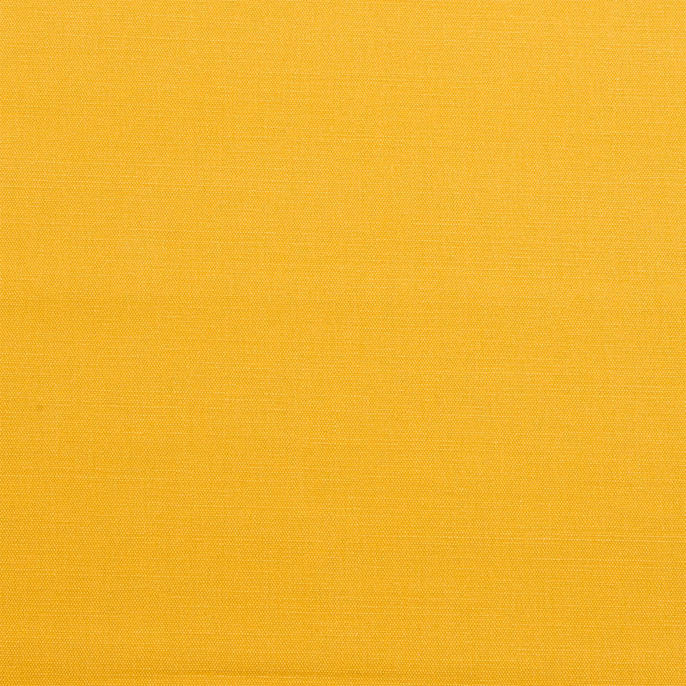 Bright chartreuse yellow plain-woven cotton fabric swatch with a smooth fine weave