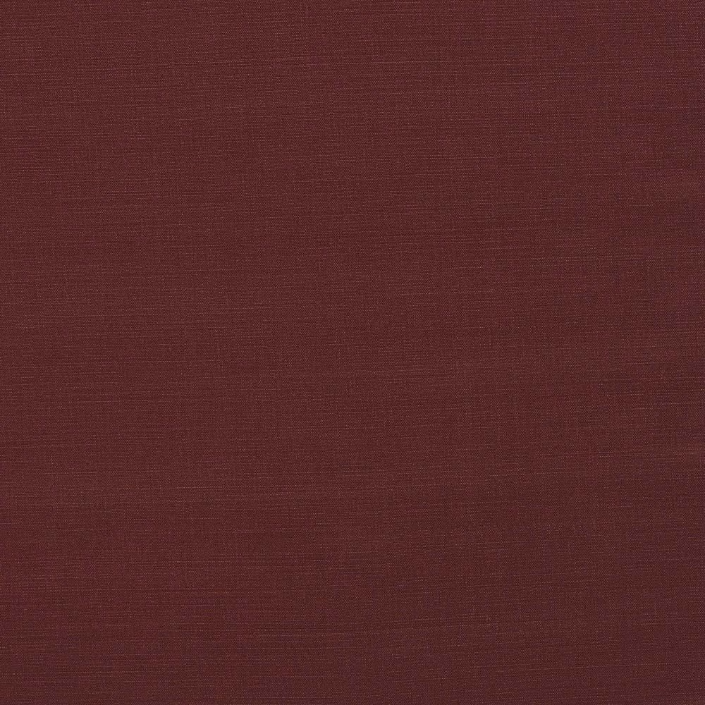 Deep claret burgundy plain-woven cotton fabric with fine horizontal texture