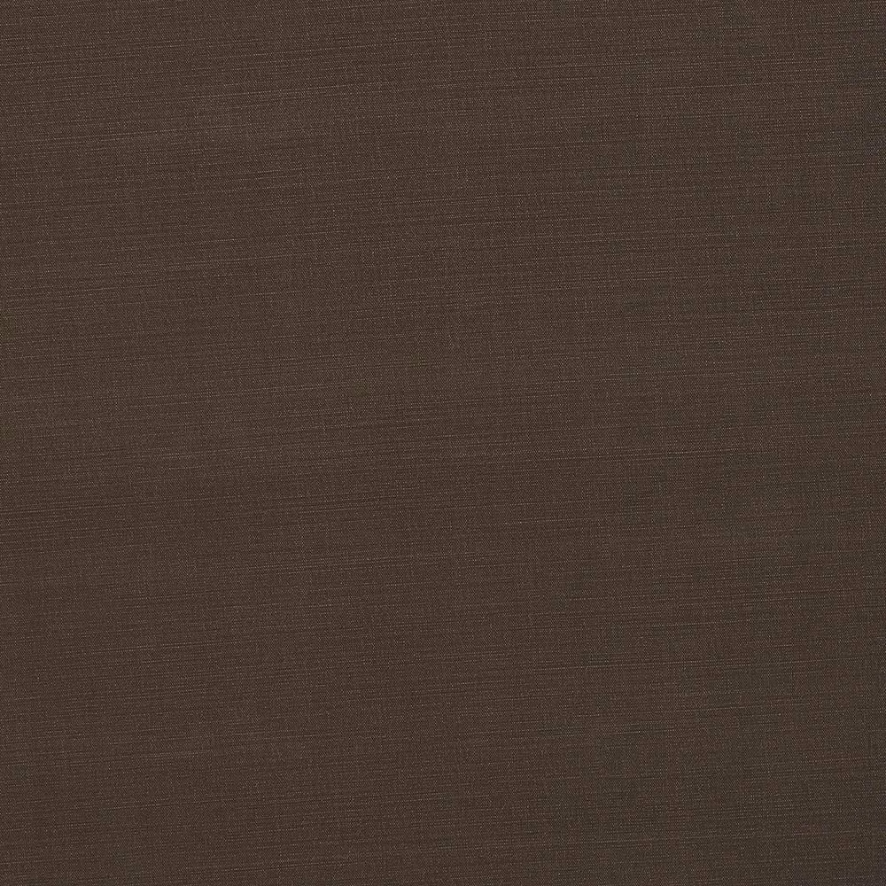 Close-up of a deep cocoa brown plain-woven cotton fabric with fine texture
