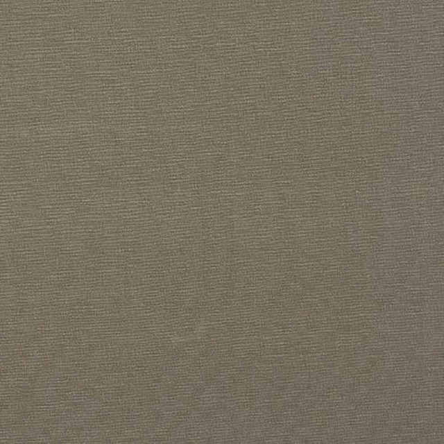 Warm mink taupe plain woven cotton swatch with fine ribbed texture