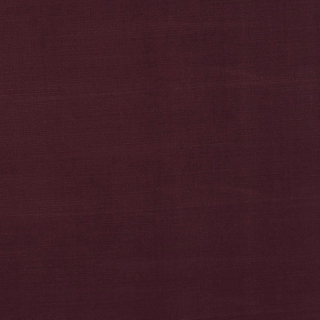 Deep mulberry plain cotton fabric with a subtle woven texture
