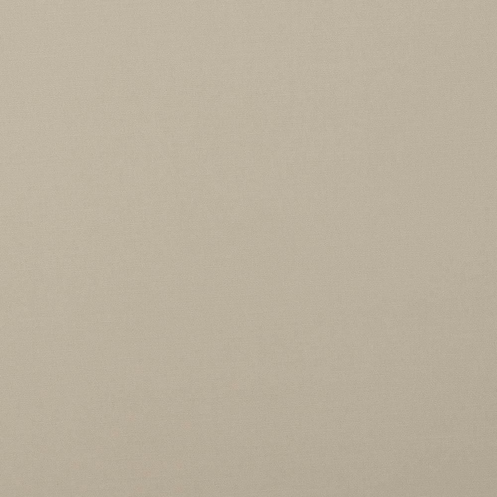 Plain warm cream cotton fabric swatch with fine matte weave