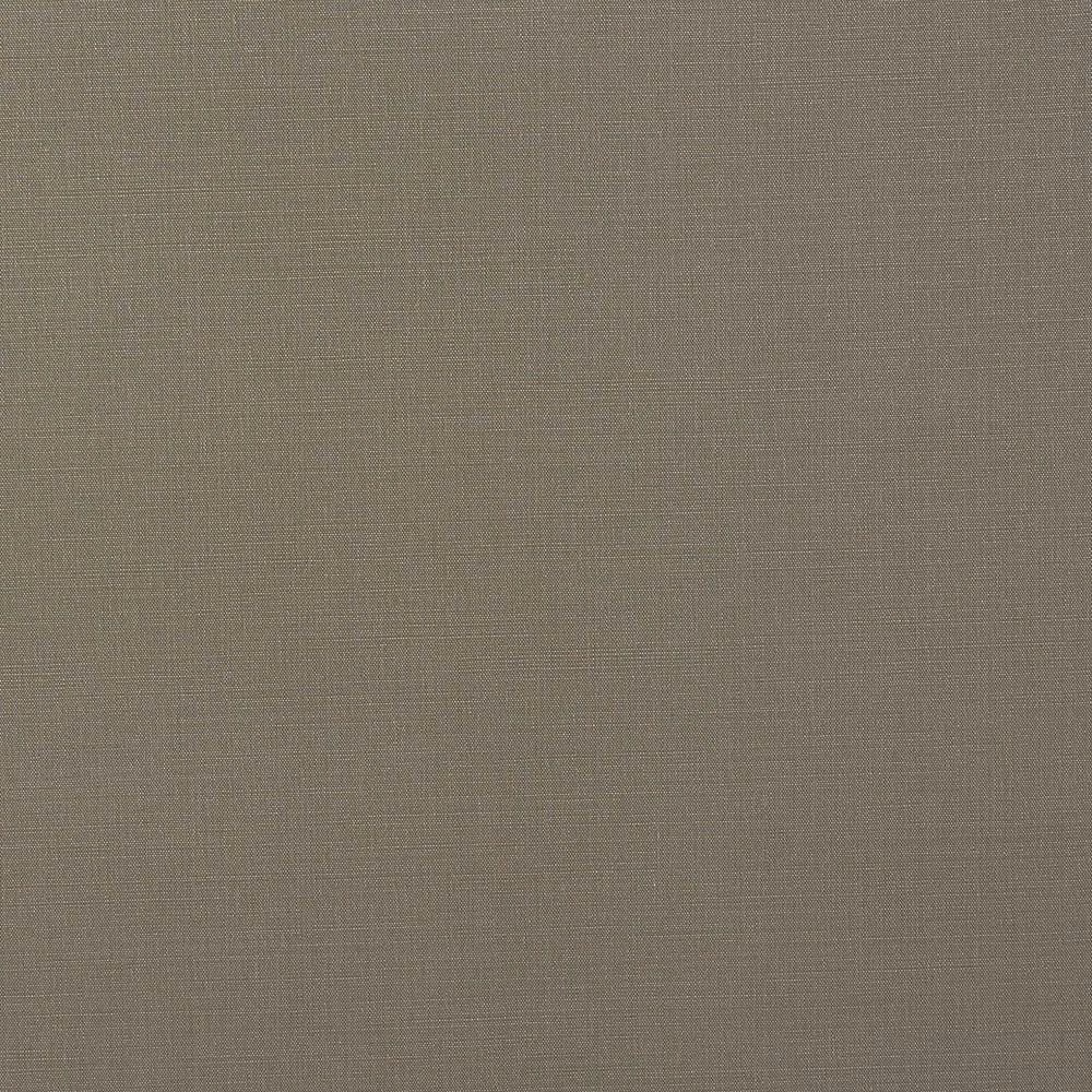 Close-up of muted stone taupe plain-woven cotton fabric