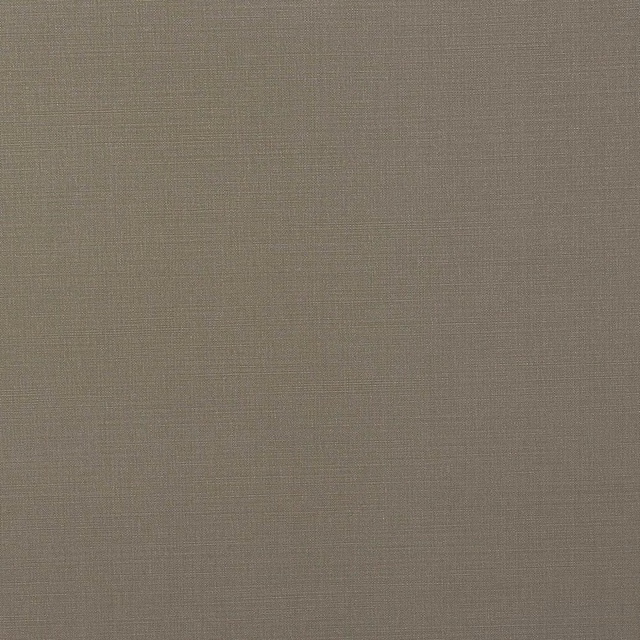 Close-up of muted stone taupe plain-woven cotton fabric