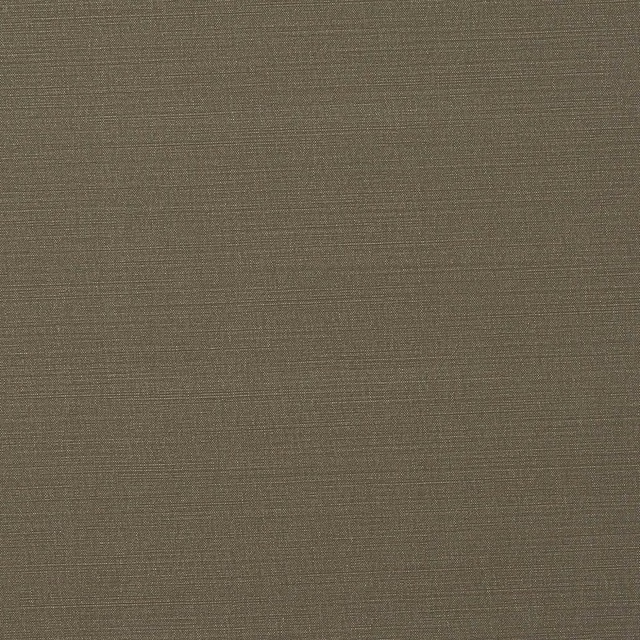 Close-up of a warm taupe plain-woven cotton fabric with fine slub texture
