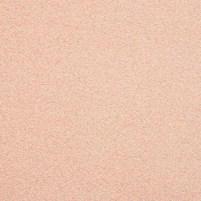 Soft blush pink bouclé fabric with a fine nubby texture