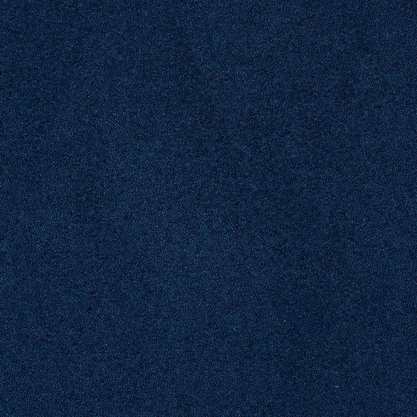 Deep indigo blue boucle swatch with a subtly speckled texture