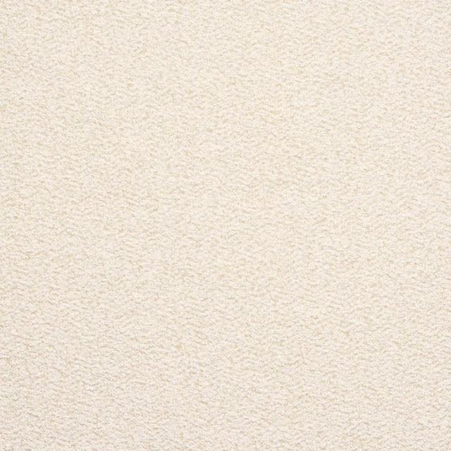 Pale ivory boucle fabric with a soft, nubby textured surface