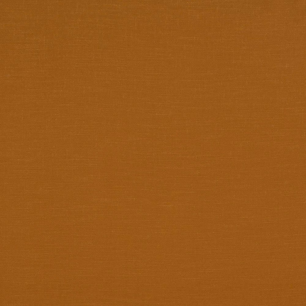 Close-up of a plain bronze-orange woven fabric with a subtle sheen