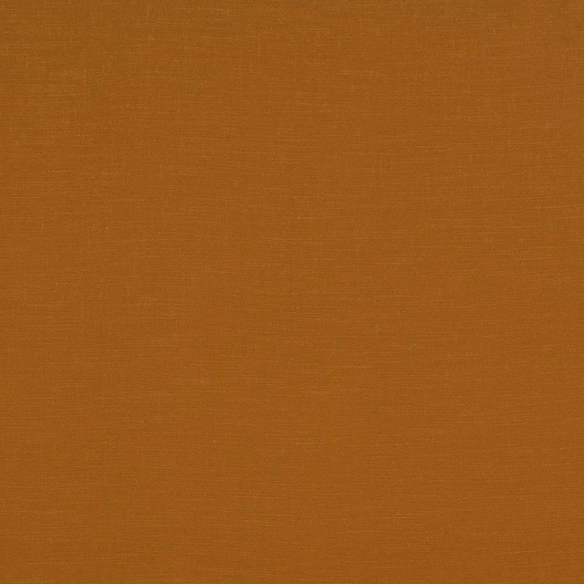 Close-up of a plain bronze-orange woven fabric with a subtle sheen