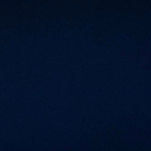 Deep midnight blue plain woven fabric swatch with a subtle textured surface