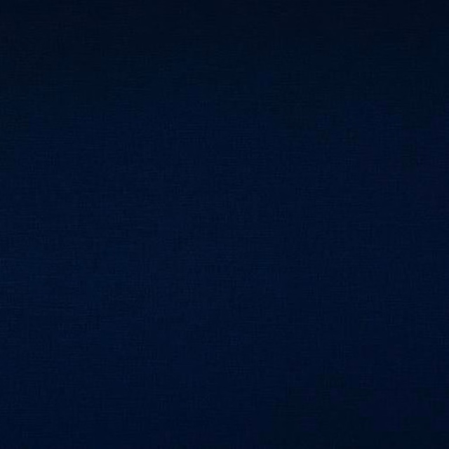 Deep midnight blue plain woven fabric swatch with a subtle textured surface