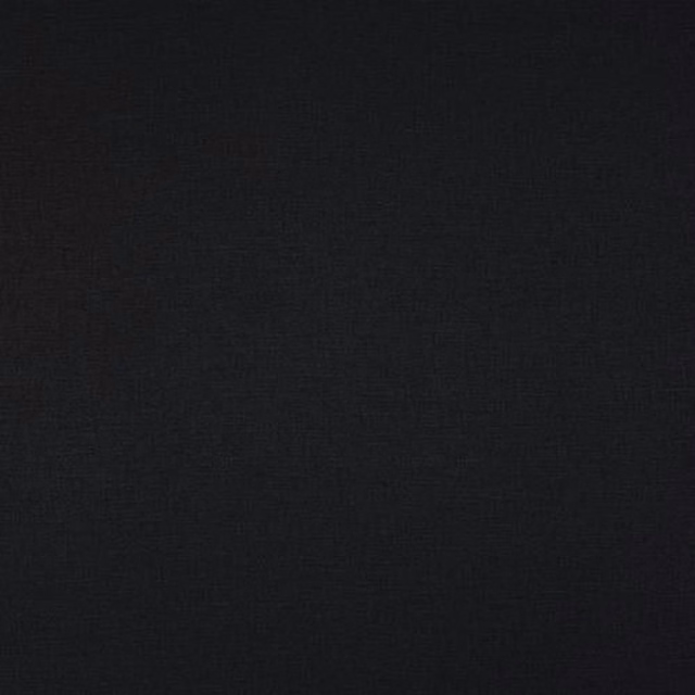Dark charcoal-black woven fabric swatch with a subtle fine texture