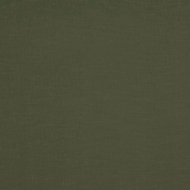Muted sage olive plain weave fabric swatch with fine texture
